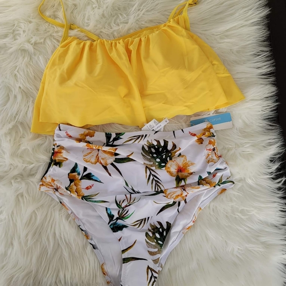 Women's High Waisted Falbala Bikini - Picture 4 of 7